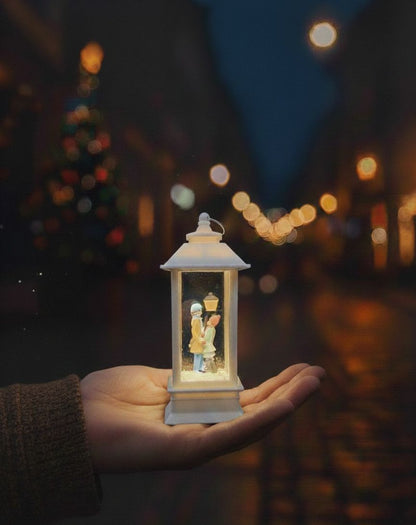 Birlikte Bir Ömür Işıklı Sokak Lambası Kar Küresi