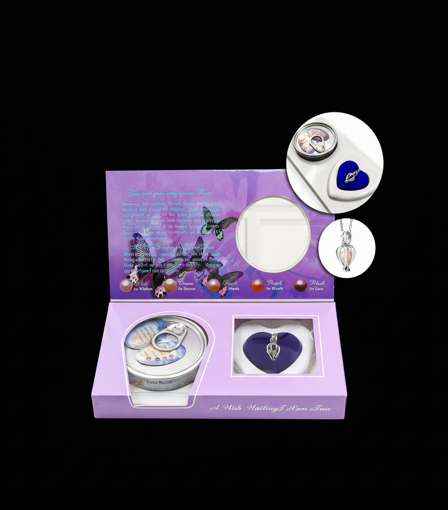 İstiridye İçinde Gerçek İnci Kolye Seti