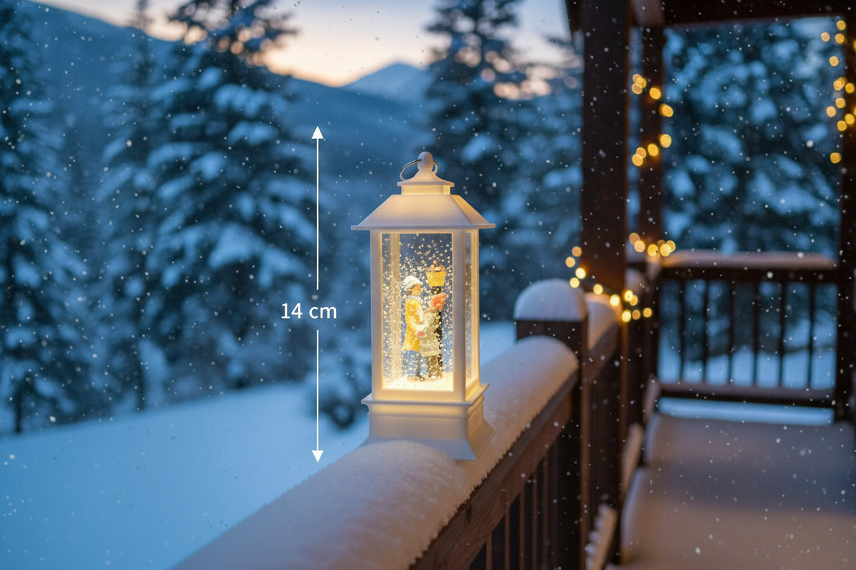 Birlikte Bir Ömür Işıklı Sokak Lambası Kar Küresi