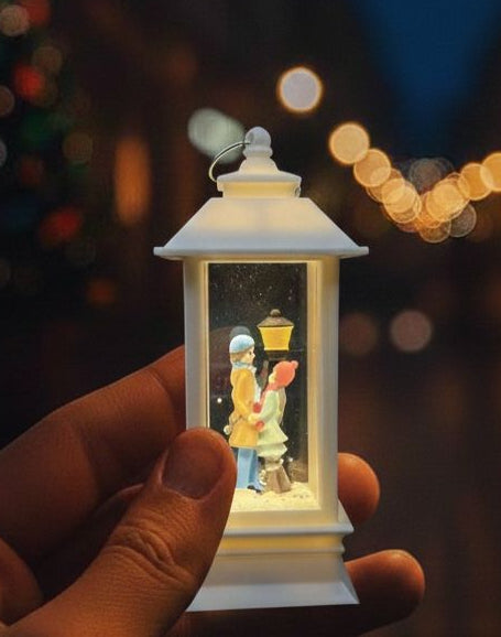 Birlikte Bir Ömür Işıklı Sokak Lambası Kar Küresi